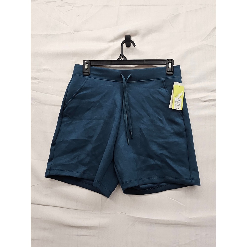 All in Motion Mens Athletic Shorts Teal Poly Blend Workout Size Medium